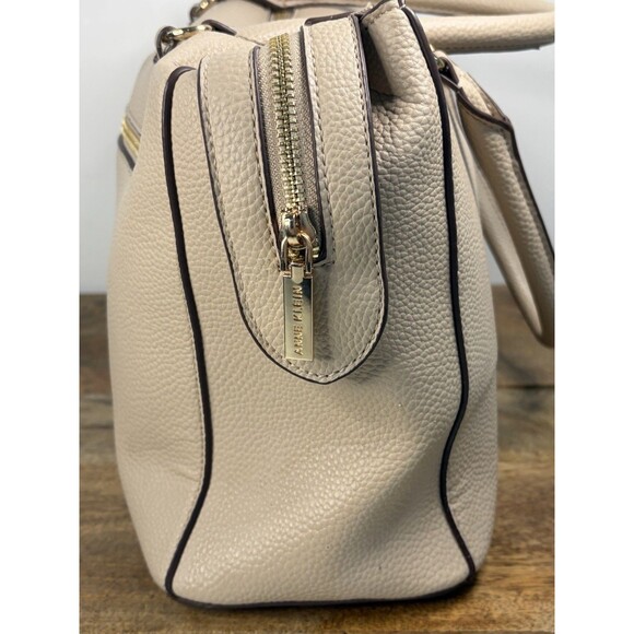 Anne Klein Tan Satchel Purse Handbag Soft Mint Condition - Picture 16 of 16